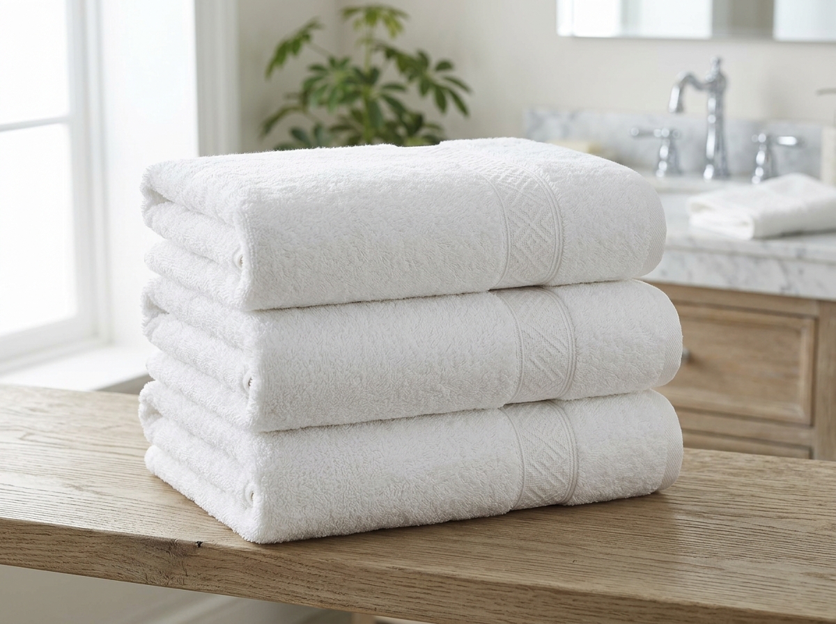 100% PURE COMBED COTTON — 100% Katun Premium & Daya Serap Tinggi (GRADE A HOSPITALITY)
